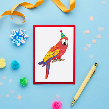 Parrot Birthday Card
