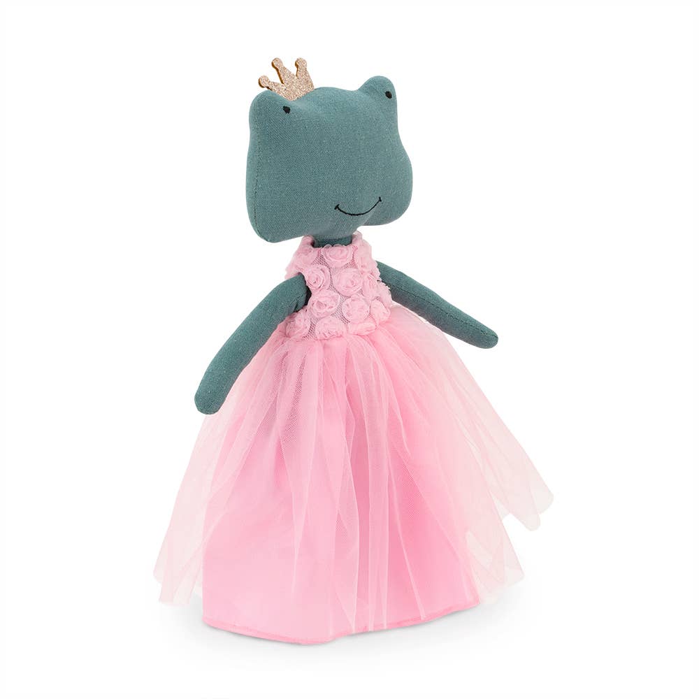Peluche Fiona La Rana : Ensemble vêtement et queue de sirène - 29 cm