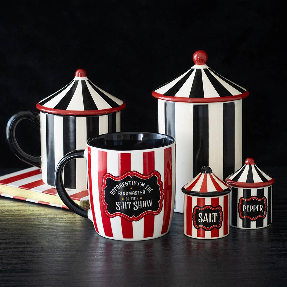 Mug Chapiteau de Cirque à rayures noires