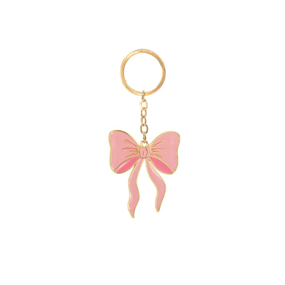 Pink Bow Keychain