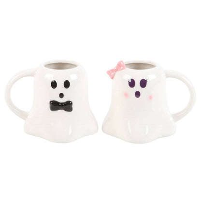 Mr and Mrs Ghost "Boo" Mug Set