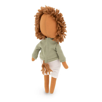 Peluche Simon le Lion : ensemble vêtement t-shirt vert et queue de sirène