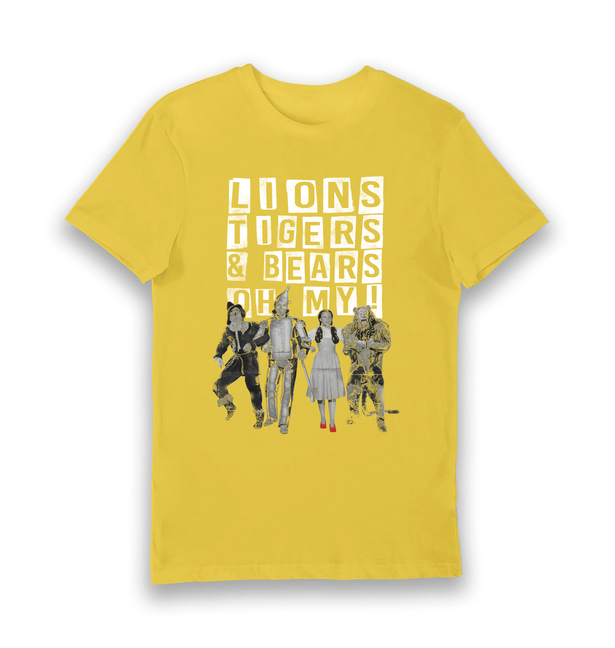 T-shirt adulte Le Magicien d'Oz Lions Tigers & Bears Oh My