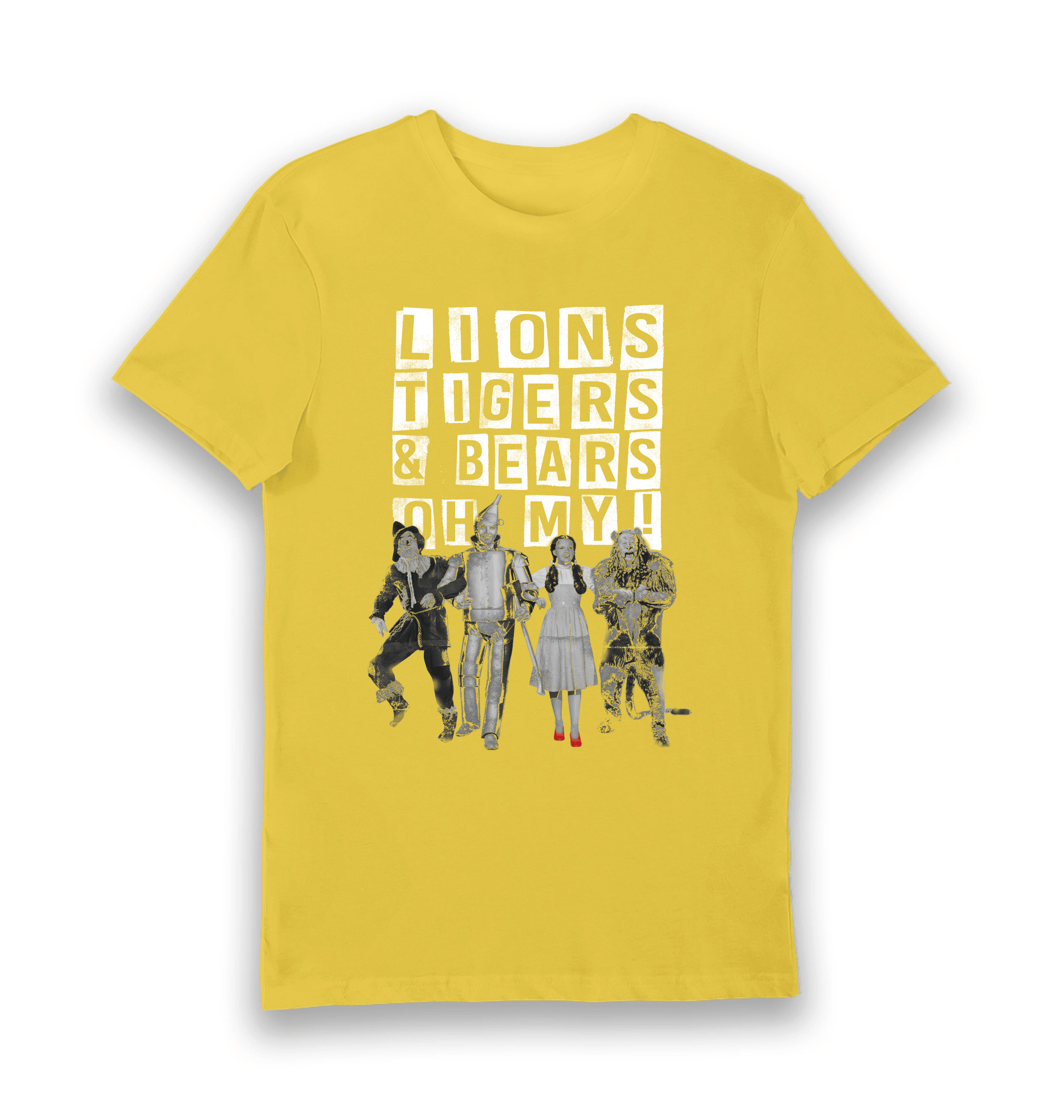 T-shirt adulte Le Magicien d'Oz Lions Tigers & Bears Oh My