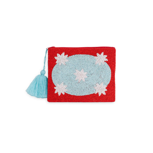 Clutch Galaxy Rouge Helio Ferretti Vue 1