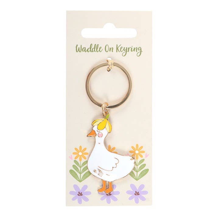 Waddle On Duck Keychain