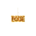 Pallina di Natale LOVE dorata