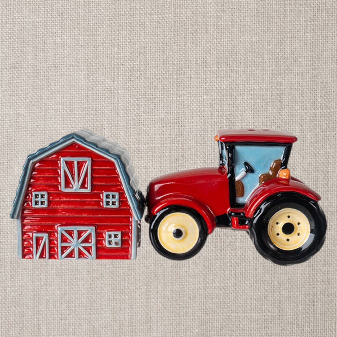 Conjunto de saleiro e pimenteiro Tractor & Barn 16126