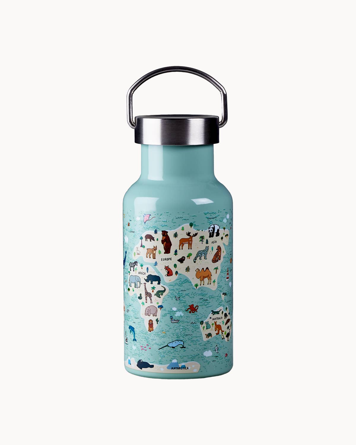 Botella infantil Bioloco Sky - Mapa de animales