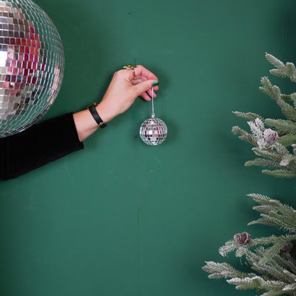 Boule de Noël Disco Argent - 6-Pack