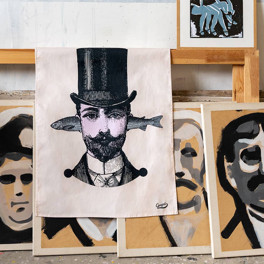 Paño de cocina con forma de pez Aristo