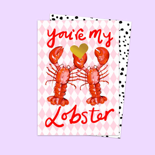 Carte de vœux “Tu es mon Homard”