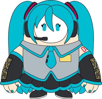 初音ミク×Fall Guys ぬいぐるみ (約23cm)