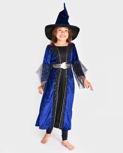 Robe de sorcière et chapeau 116 cl 5-6 ans