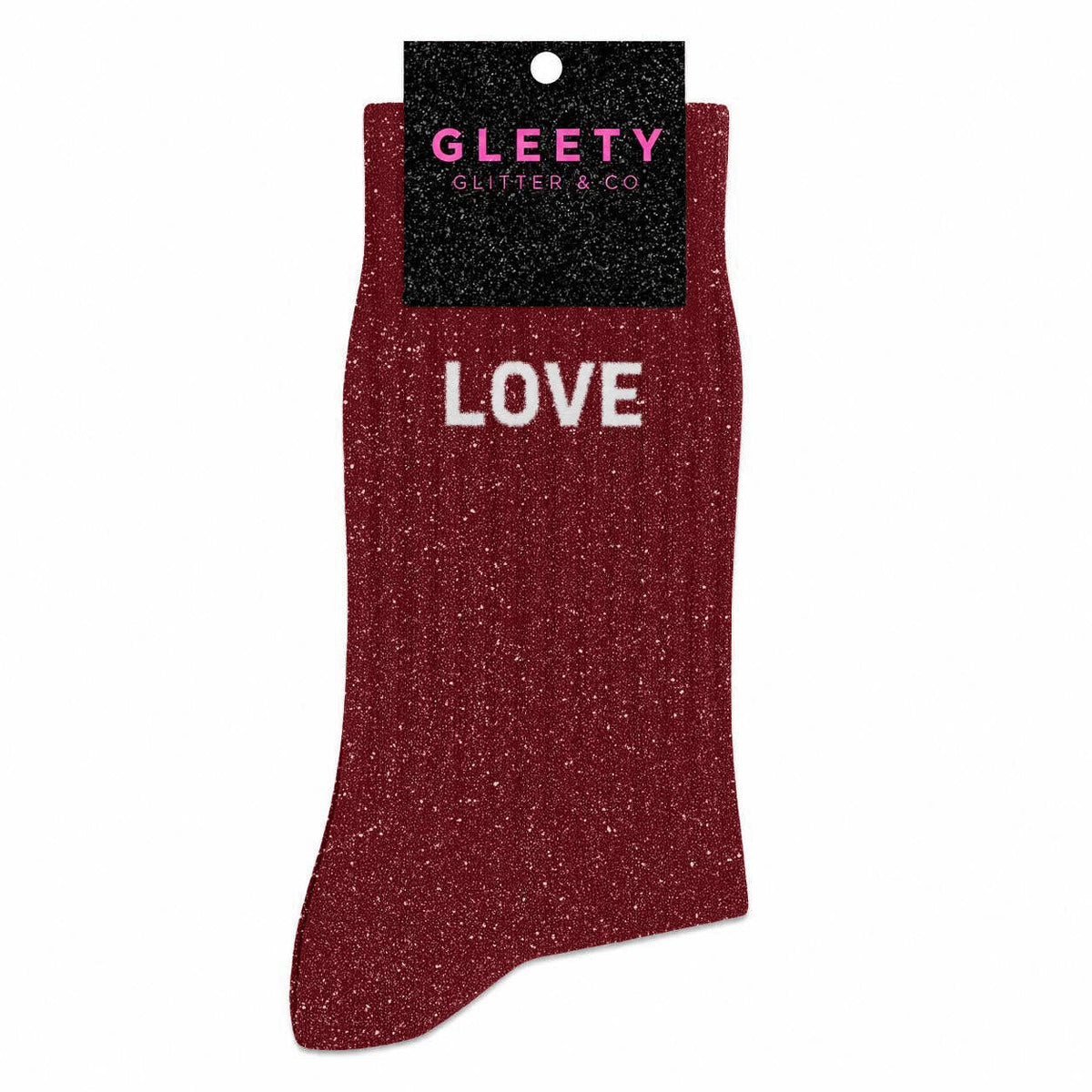 Chaussettes à Paillettes Love Cerise