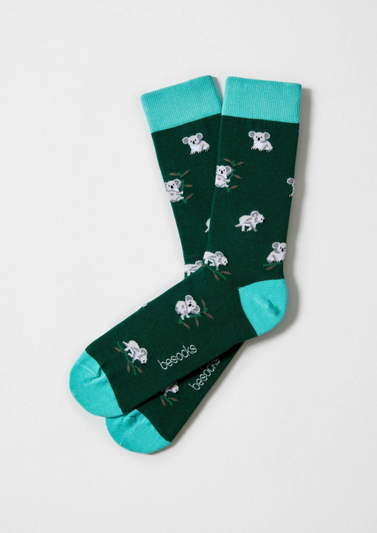 BeKoala Green - Chaussettes en coton bio 100 %