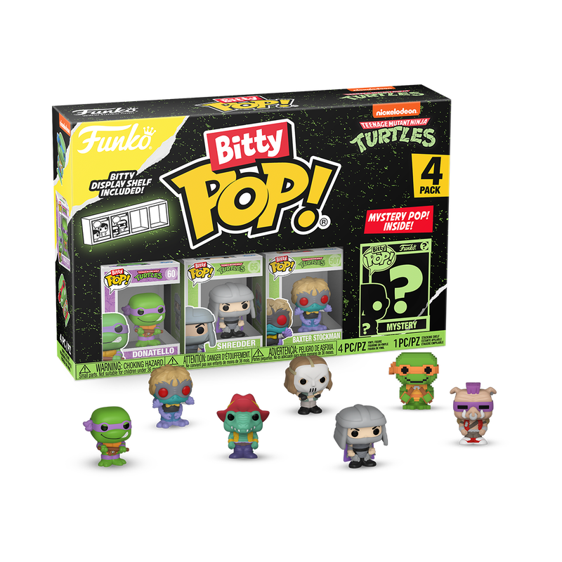 bitty pop teenage mutant ninja turtles 4 pack series 2