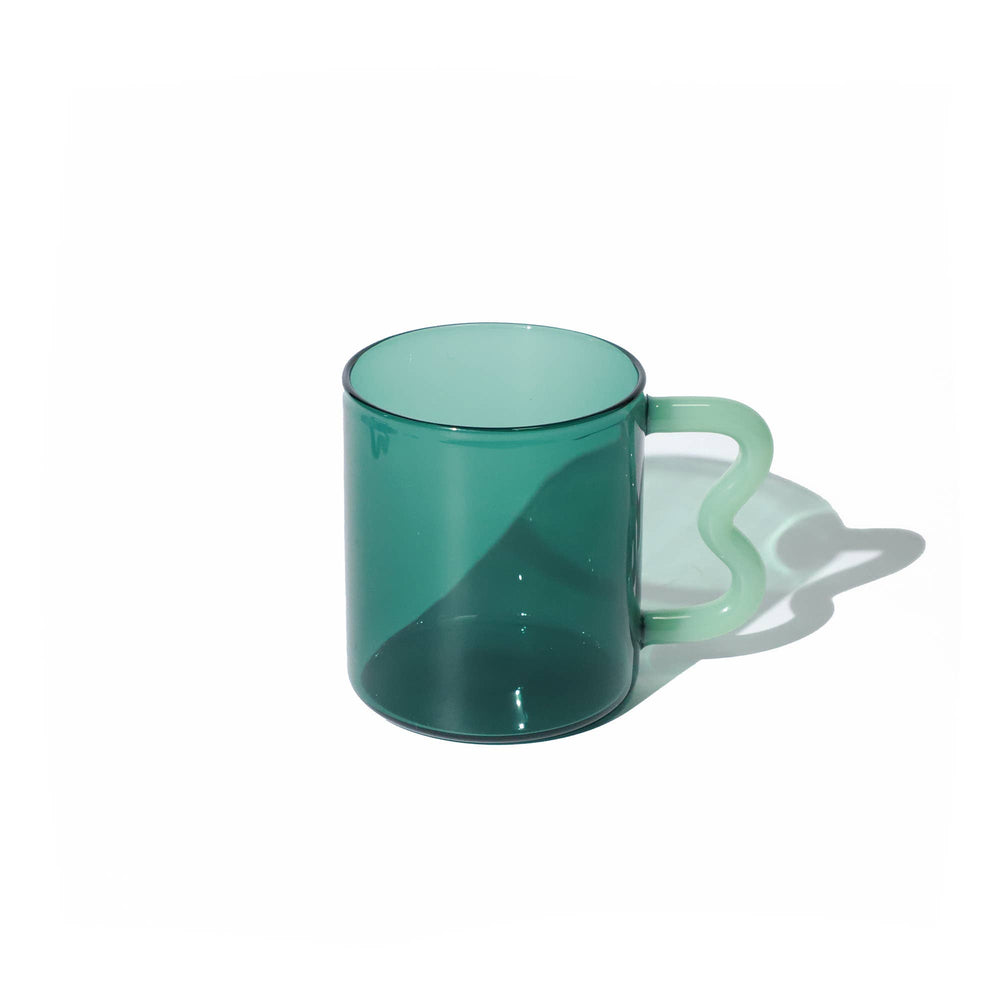 Jade Green Glass Mug