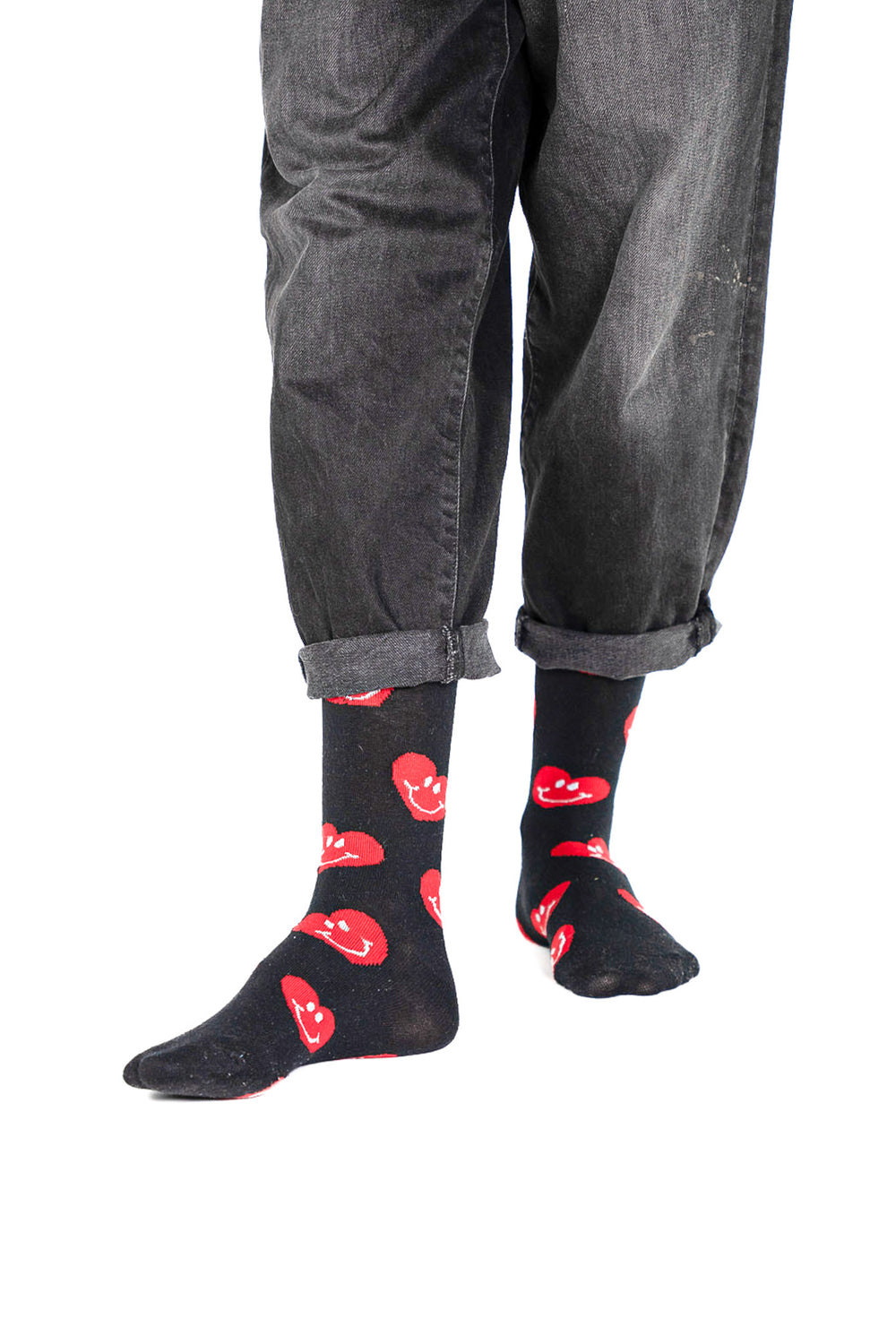 Chaussettes Noires en Coton Bio Sans Couture