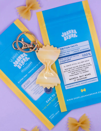 Porte-clés en – forme de pâtes farfalle design soigné | Joanna Behar – vue 3