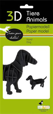 3D-papieren model - Teckel