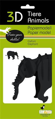 3D-papieren model - Olifant