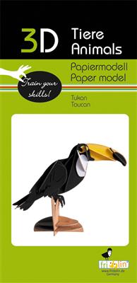 Modèle En Papier 3D - Toucan