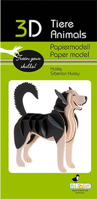 Modelo de papel 3D - Husky