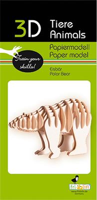 Modelo de papel 3D - Oso polar