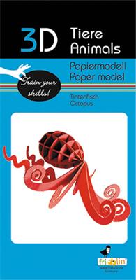 Modelo de papel 3D - Pulpo