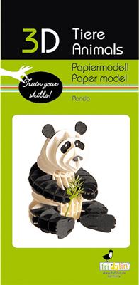 Modelo de papel 3D - Panda