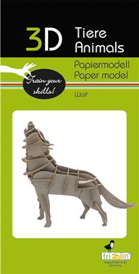 3D Paper Model - Wolf
