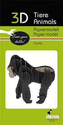 Modelo de papel 3D - Gorila
