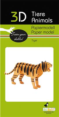 Modelo de papel 3D - Tigre