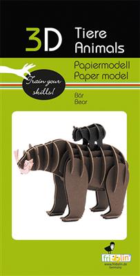 Modèle En Papier 3D - Ours