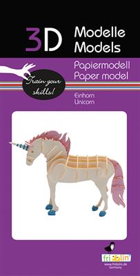 Modèle en Papier 3D - Licorne