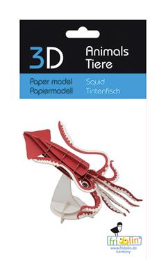 Modèle En Papier 3D - Calamars