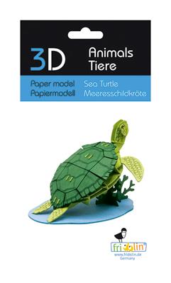 3D Paper Model - Sea Turtle