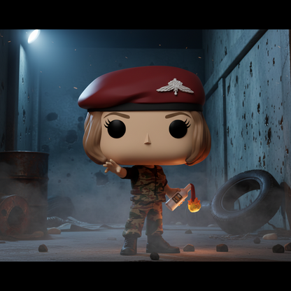 Pop! Robin met een cocktailmolotovcocktail