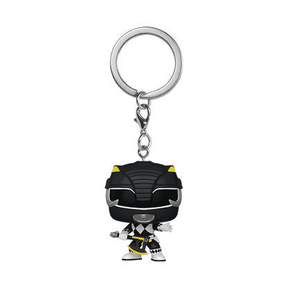 Ranger Noir Pop! Keychain Power Rangers 30th porte-clés Pocket POP! Vinyl Black Ranger 4 cm