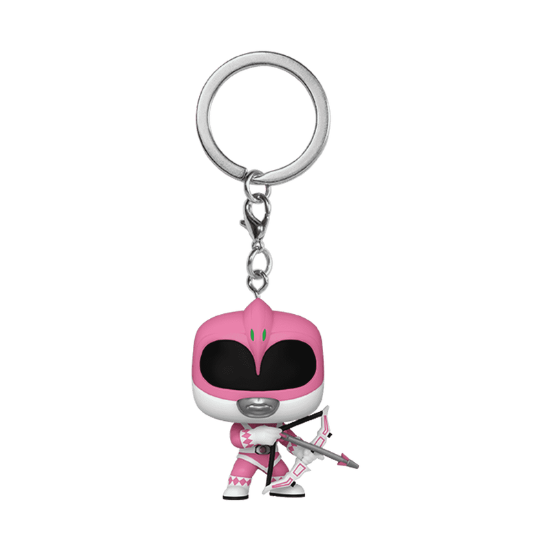 Ranger Rose Pop! Keychain Power Rangers 30th présentoir porte-clés Pocket POP! Vinyl Pink Ranger 4 cm