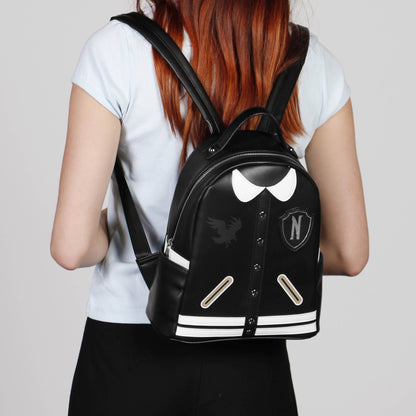 Wednesday Varsity Casual Backpack, Black