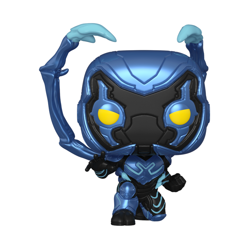 pop blue beetle crouching 1403