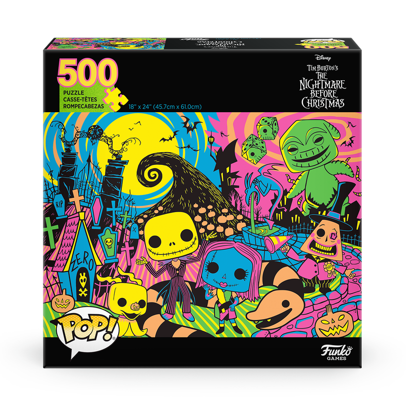 pop the nightmare before christmas puzzle black light