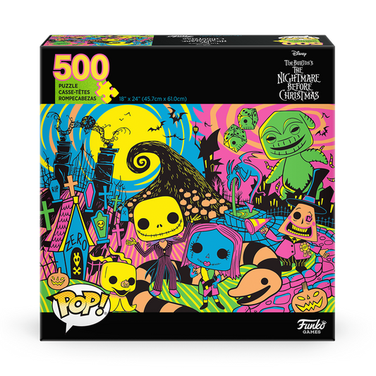 pop the nightmare before christmas puzzle black light