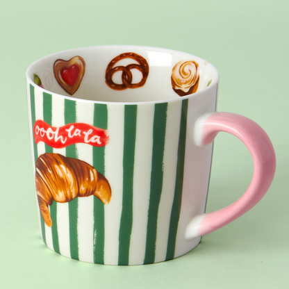 Taza de croissant "Oooh La La"