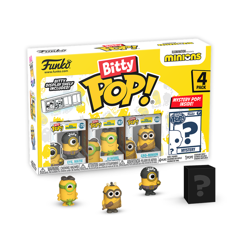 Bitty Pop! Minions 4-PACK - Series 1 - PRECOMMANDE*