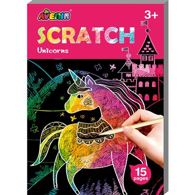 Mini Livro de Raspar - Unicórnios