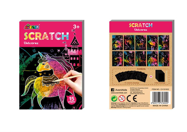 Mini Livro de Raspar - Unicórnios