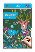 A4-Scratch-Art-Buch - Magische Tiere